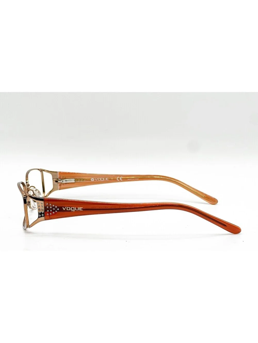 Vogue VO 3671-B 813 Orange Rectangle Authentic Eyeglass Frames 53-17